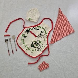 Vintage Barbie Ken Fashion Pak "Cheerful Chef" #964 Rare Exc/COMPLETE w Hot Dog